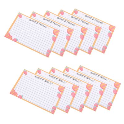 DIYEAH 50pcs Double-sided Recipe Cards Sided Recipe Cards for Kitchen Office Travel Blank Paper