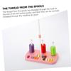 LIFKOME Universal Sewing Machine Thread Stand Adjustable Height 3 Cone Holder for Quilting and Embroidery for Home Sewing Enthusiasts view 4