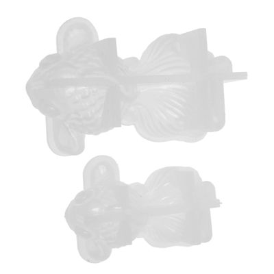 DOITOOL 2pcs Small Silicone Fish Epoxy Resin for Crystal Decoration User-Friendly Design for Beginners High Detail Temperature