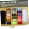 COHEALI 1set Portable Sewing Box Multi-Function Craft Storage Organizer for Thread Needles and Items Lightweight Chic Design for Handicrafts and Clothing Projects view 3