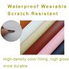 Leather Leatherette Vinyl Fabric Fire Retardant Faux Leather Furnishing Reupholster Material |63" - 160cm Wide | Sold Per Metre(Khaki Brown,1.6X10m) view 2