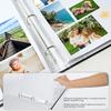 8.5x11 Scrapbook Inch Large 3 Ring DIY Linen Cover Scrap Books with 30 Plastic Sleeves 60 Pages Blank White Inner Pages, 8.5 x 11 Scrapbook Photo Albums for Baby Travel Wedding kids (Black) view 4