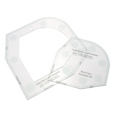 KALLORY Sewing Template Ruler for Bowl Cozy DIY Patchwork Bowl Mat Easy Use Acrylic Material