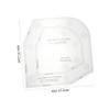 KALLORY Sewing Template Ruler for Bowl Cozy DIY Patchwork Bowl Mat Easy Use Acrylic Material view 2