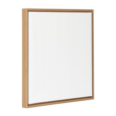 Kate and Laurel Sylvie Blank Framed Canvas Wall Art, 22x22 Natural Beaded, Vintage Modern Empty Canvas for Paint-Your-Own Art, Ready to Paint Premium Canvas Already Framed