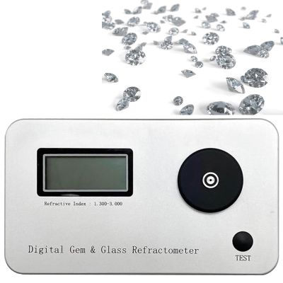 Gemstone Refractometer,Professional Diamond Identification Tool for Jewelry,Measurement Error: 0.005/Test Accuracy 0.001/refractive Index 1.300-3.0,for Jewelry, Jade, Diamonds,Optical glass