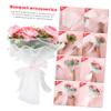 DIYEAH Pearl Yarn Mesh White Pearl Wavy Mesh for Flower Wrapping 4 Yard Roll Stylish Floral Arrangement Accessory view 3