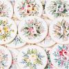 BNDDZBN Embroidery Kit for Beginners Floral Embroidery Kit for Beginner and Adults Cross Stitch Kits Embroidery Starter Kit with Initial Letter and Flower Pattern(Color-S,Without Hoop) view 2
