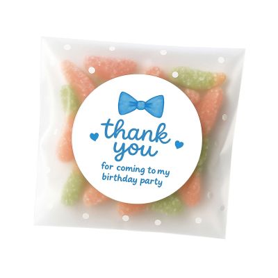 120 x Thank You for Coming to My Birthday Party Sweet - Style Stickers for Boys Birthday Parties, Envelope Stickers for Birthday Party Invitation (Blue)