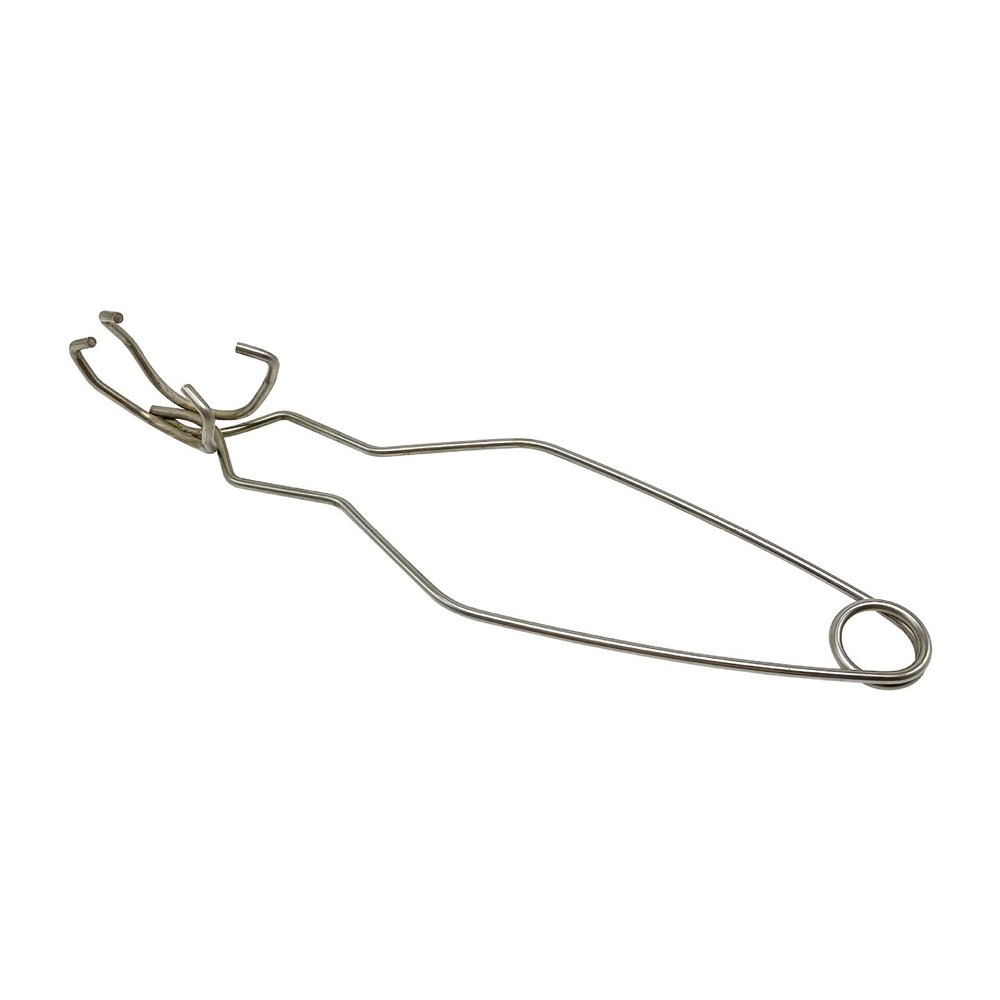 COPLKY Crucible Clamp Whip Handles for Melting Dish Crucibles Dish Holder Ceramic-Melting Dish Jewellery Working Tool for Melting Silver