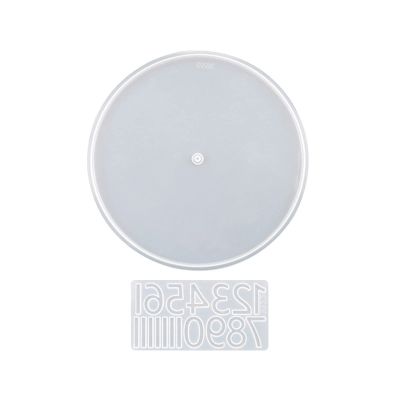 COPLKY Clock Mold Clock Resin Molds Large Number Clock Silicone Mold Epoxy Clock Mold for Resin Casting Wall Clack-Art Decoration