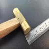 Damyprd Professional Brass Hammer 3oz (85g) | Premium Small Hammer for Jewelry Making & Watch Repair | 9.1" Ergonomic Handle with Anti-Slip Grip | 2" x 5/8" Precision Head view 3
