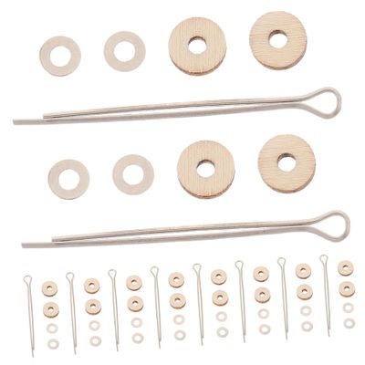 Gogogmee 10set Wooden Bear Joints Flexible Rotating Doll Joints Doll Accessories Craft Parts