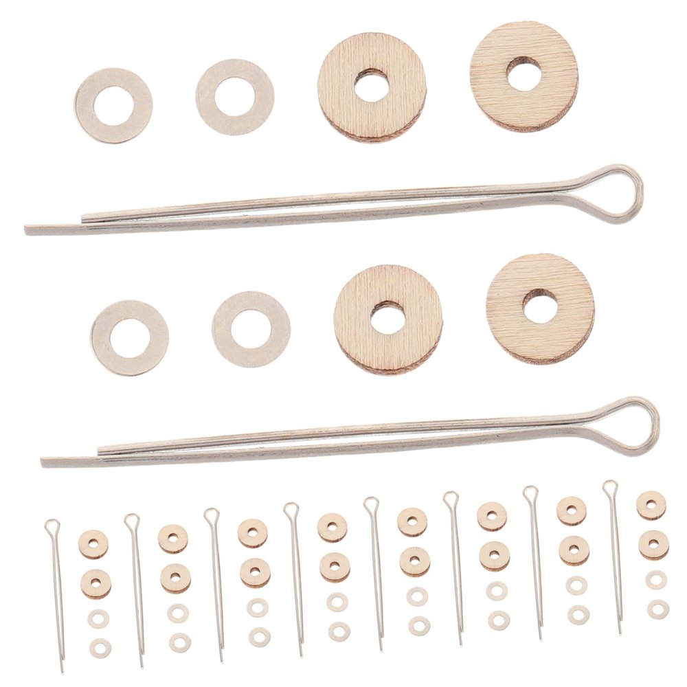 Gogogmee 10set Wooden Bear Joints Flexible Rotating Doll Joints Doll Accessories Craft Parts