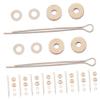 Gogogmee 10set Wooden Bear Joints Flexible Rotating Doll Joints Doll Accessories Craft Parts view 1