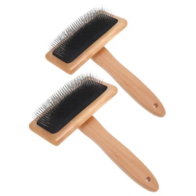 HEALSOPTHY 2pcs Craft Needle Felting Tools Wooden Felting Brush Brushes for Wool for DIY Projects