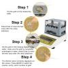 HNBYLMM Gold Purity Testing Machine Digital Gold Purity Tester Meter Gold Purity Test Analyzer Machine with Max Weight 300g/600g/1200g, Weighing Precision 0.01g, Resolution 0.001g/cm3,300K view 4