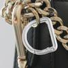 SHINEOFI 10pcs D-shaped Spring Buckle Clips Zinc Alloy Metal Key Snaps for Purses Half Keyring Hardware Versatile Bag Accessories for Crafting and Repair view 4
