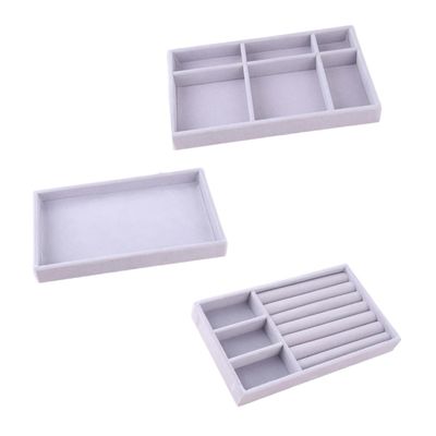 Baluue 3pcs Containers Lids Jewelry Holder Organizing Box Earring Holder Organizer Jewelry Travel Organizer