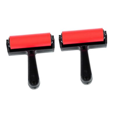 DIYEAH 2pcs Printmaking Rollers for Art Supplies Plastic Glue Rollers for Inking Painting Crafting for Smooth Ink Distribution