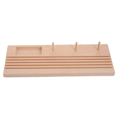 DIYEAH Wooden Quilting Ruler Rack Beech Holder Thread Spool Organizer for DIY Projects