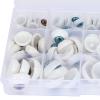 Doll Eyes, Half Round Eyes Doll Eyes for Crochet Half Round Plastic Eyes Colorful 120PCS Doll Eyeballs Craft Materials Halloween Accessories view 2