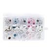 Doll Eyes, Half Round Eyes Doll Eyes for Crochet Half Round Plastic Eyes Colorful 120PCS Doll Eyeballs Craft Materials Halloween Accessories view 3
