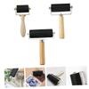 Veemoon 3pcs Rubber Drum Roller Diamond Drawing Roller Printmaking Brayers Rolling Stamp Craft Drawing Supplies view 4