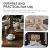 DIYEAH 4pcs Large Square Coaster Mold DIY Epoxy Casting Tray Silicone Coaster Maker for Home view 2