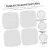 DIYEAH 4pcs Large Square Coaster Mold DIY Epoxy Casting Tray Silicone Coaster Maker for Home view 3