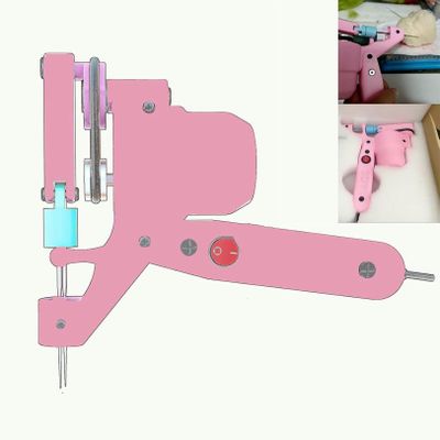 LGEOELIAS Electric Wool Felting Tool, Wool Felting Needle Tools, Craft Wool Felt DIY Stitch, Handheld Felt Punching Machine, Felting Needles Needle Felting, for DIY Craft Make Felt