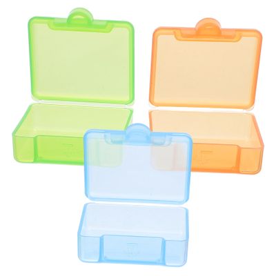 ARTIBETTER 3pcs Clear Plastic Storage Box for Small Items Stackable Containers with Lid for Jewelry Beads and Craft Supplies Transparent Design for Easy Viewing