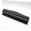 Angoily Office Paper Puncher Adjustable Scrapbooking Hole Punch Tool Page Office Binding Supplies Black view 3