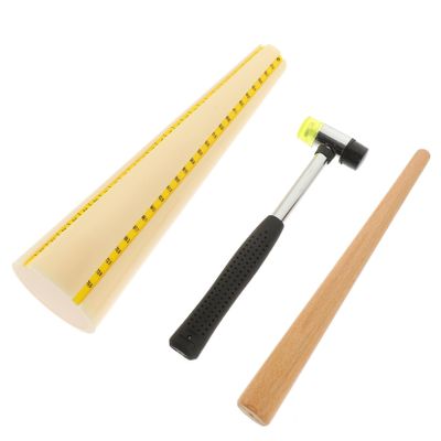 Veemoon Adjustable Jewelry Hammer Kit for Ring Repair Lightweight Mandrel Stick for DIY Jewelry Making Portable Ring Adjuster Tools