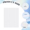 TOAOB 12 Sheets 0.8mm White Fursuit Eye Mesh Printable Waterproof PVC Plastic Eye Mesh Sheet for Furry Cosplay Mask Fursuits Props Handicrafts Making view 2