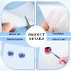 TOAOB 12 Sheets 0.8mm White Fursuit Eye Mesh Printable Waterproof PVC Plastic Eye Mesh Sheet for Furry Cosplay Mask Fursuits Props Handicrafts Making view 3