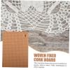 LIGHTAOTAO Elegant Grid Cork Board Crochet Blocking Mat Macrame Weaving Board DIY Craft Supply view 3