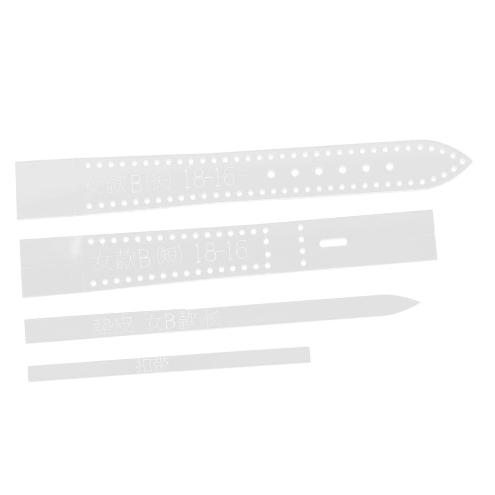 FRCOLOR Crafting Stencils 4 Pack Watchband Templates Craft Stencils Watch Strap for DIY Projects