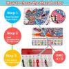Beautiful night view Pre Printed Cross Stitch Kits for Adults,Girl among the fireflies and flowers,Needlepoint Counted Cross Kits for Beginners,11CT Embroidery Kits Arts Home Decor,16X20in view 4