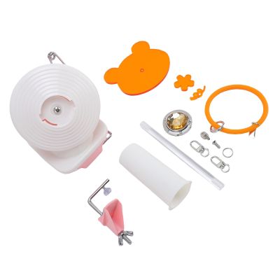 Yarn Ball Winder, Portable Wrist Wool Spool for Travel and Outdoor Crochet Knitting, Hand Operated Yarn Spinner Easy Installation