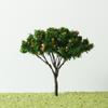 Model Tree Kit,20Pcs 4cm Orange Fruit Model Trees Train Garden Train Railroad Decoration Building Landscape Miniature Tree view 1