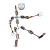 BAIYITONGDA DIY Stop Motion Armature Kits with Hands and Skull, Metal Puppet Figure Skeletons Metal for Character Design Creation/Ready Studio Armature Kits for Stop Motion Animation,14cm view 1