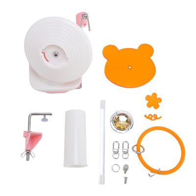 Nurnesy Hand Operated Yarn Ball Winder - Easy to Install Yarn Spinner for Crocheting & Knitting, Creates Ideal Yarn Cakes