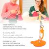 Nurnesy Hand Operated Yarn Ball Winder - Easy to Install Yarn Spinner for Crocheting & Knitting, Creates Ideal Yarn Cakes view 2