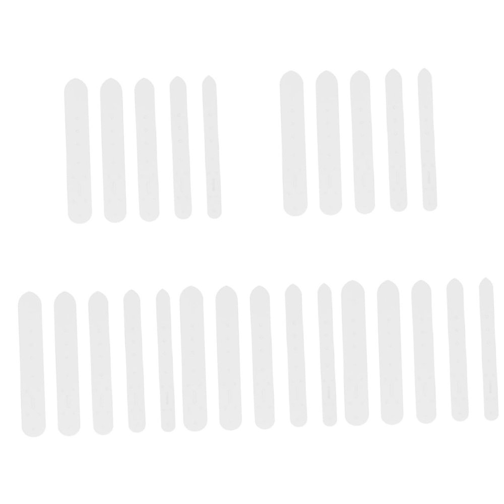 ARTIBETTER 25pcs Leather Craft Belt Hole Punching Templates Plastic Multi-Function Stencil Tools for Custom Belt Adjustments and Crafting Projects