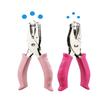 KINGSUPER 1/4 Hole Punch and 1/8 Small Single Hole Punch Handheld Paper Puncher for DIY Craft Tag (Pink) view 1