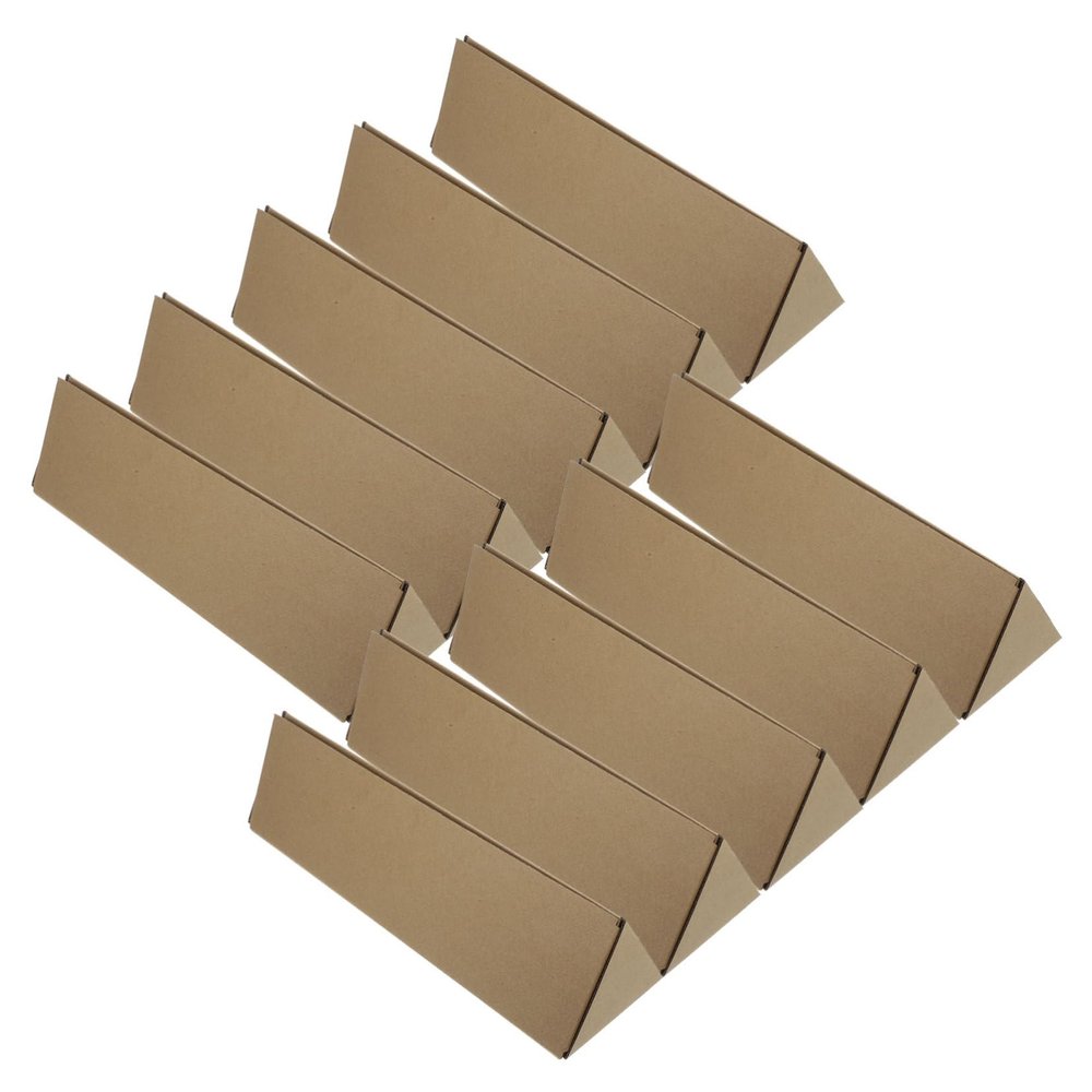 Cabilock 10pcs Artwork Storage Tube Poster Tube Carrying Case Lightweight Kraft Box
