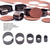 5PCS Leather Cutting Dies, Egg Shape Oval 2060mm Hollow Cutter Die Punching Tool Steel Leather Punch Die Cutter Tools for Handmade Leather Craft view 3