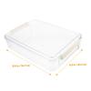 CAXUSD Clear File Box Document Organizer Lid Multi-function Storage for Papers and Files Transparent Filing Box for Home and Office Use view 2