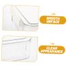 CAXUSD Clear File Box Document Organizer Lid Multi-function Storage for Papers and Files Transparent Filing Box for Home and Office Use view 3